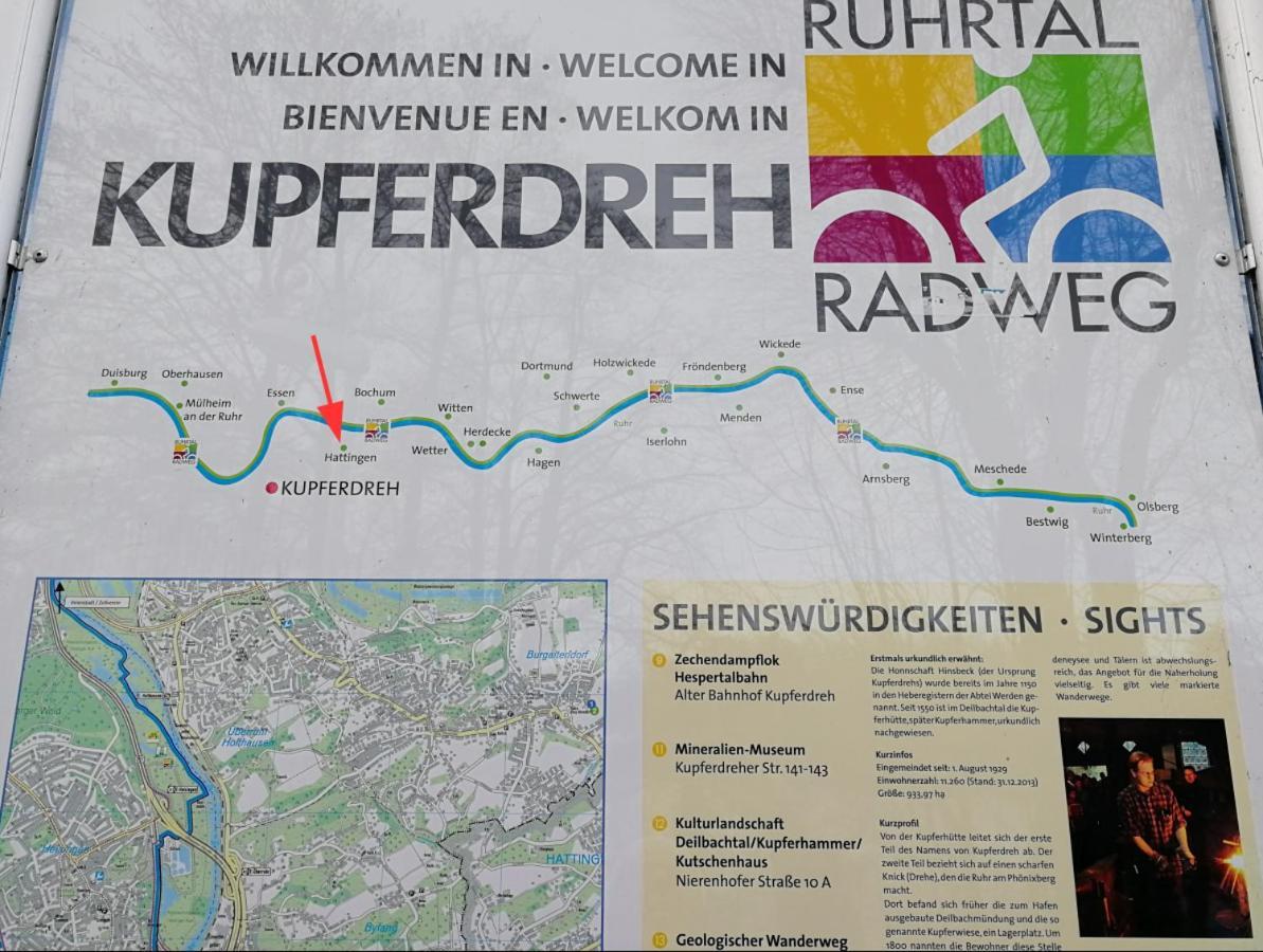 Gaestezimmer 10 Min Von Der Altstadt Entfernt Hattingen Buitenkant foto